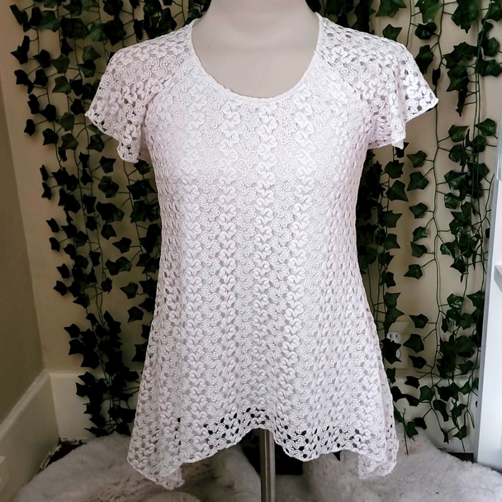 Dress Barn lace overlay top